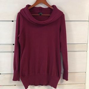 The Limited fuschia cowl neck sweater size L
